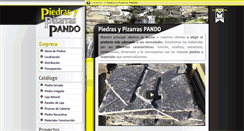 Desktop Screenshot of piedrasypizarraspando.es