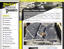 Tablet Screenshot of piedrasypizarraspando.es